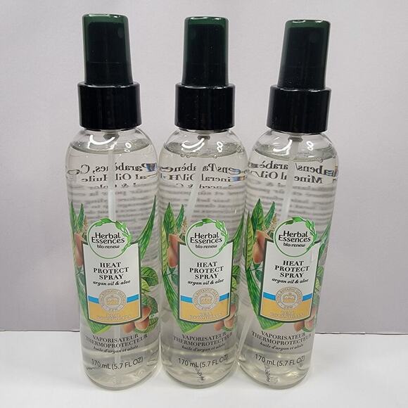Herbal Essences BioRenew Heat Protect Spray Argan Oil & Aloe 5.7oz Each LOT 3 - Picture 5 of 5